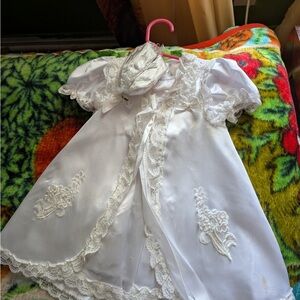 Elegant White Lace Kids Formal Dress